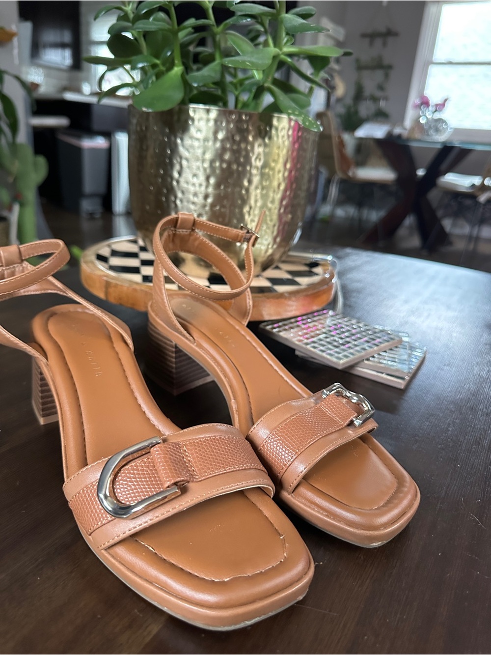 Kelly and Katie Block Heel Sandals- Women